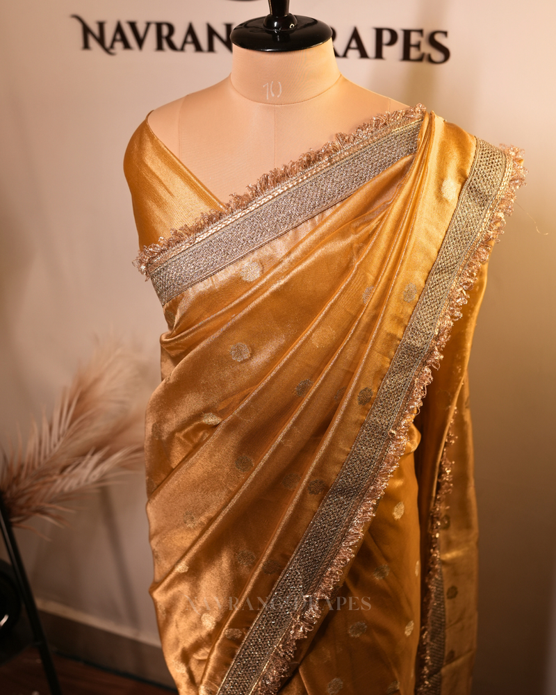 Maharani Butti – Yellow Traditional Butti Saree