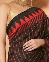 Noir Line – Red Striped Saree
