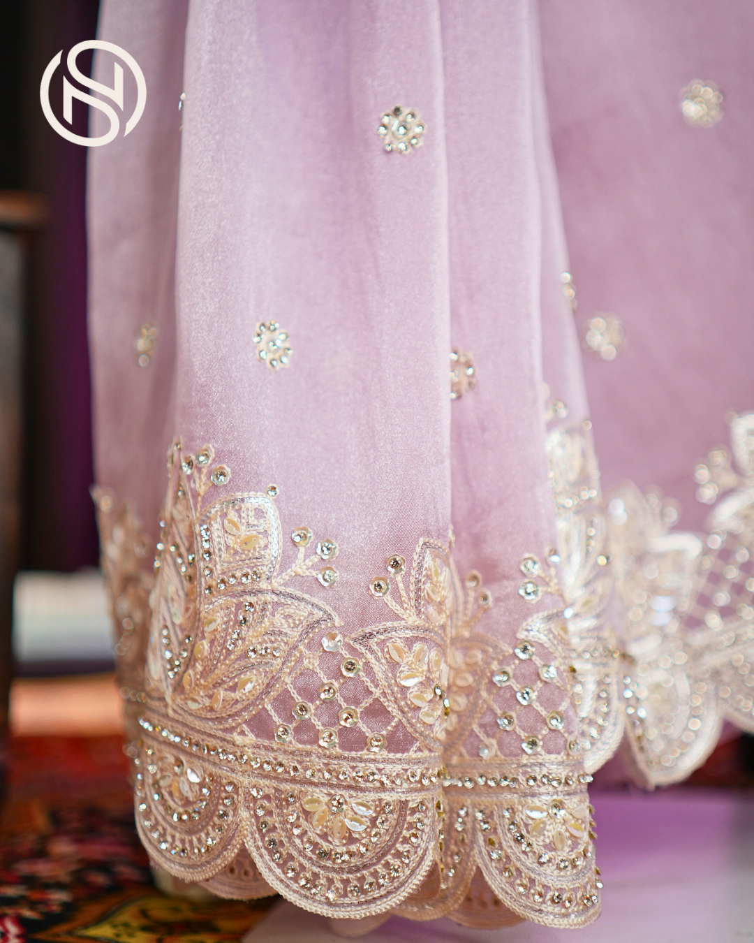 Noor-e-Banaras | Banarasi Soft Tissue Silk Saree with Handwork Border | Blush Pink