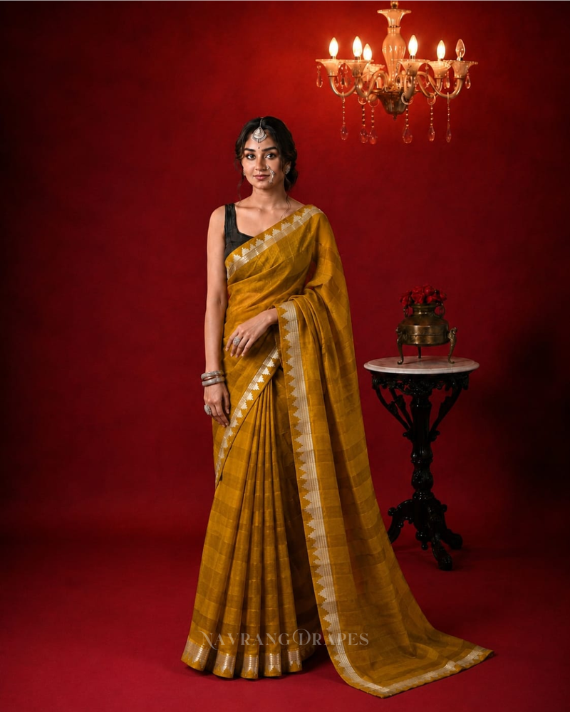 YELLOW KALYANI SILK