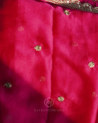THE ROYAL PINK GEORGETTE SAREE