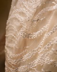 Luxe Mesh | Premium Soft Net Saree with Sequin Handwork | White