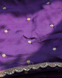 THE ROYAL PURPLE GEORGETTE SAREE