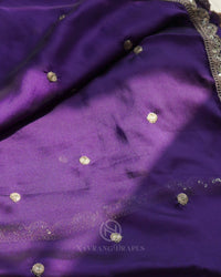 THE ROYAL PURPLE GEORGETTE SAREE