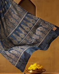 Indigo Ajrakh – Handcrafted Saree
