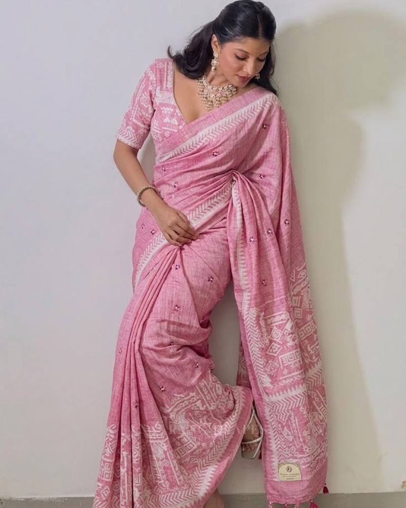 Blush Silk – Vegan Saree