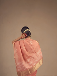 THE VARLI ART SAREE | PEACH