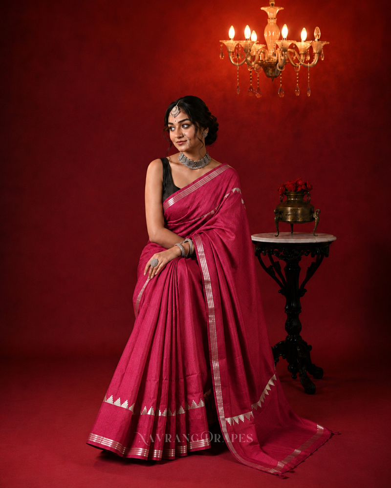 RED KALYANI SILK
