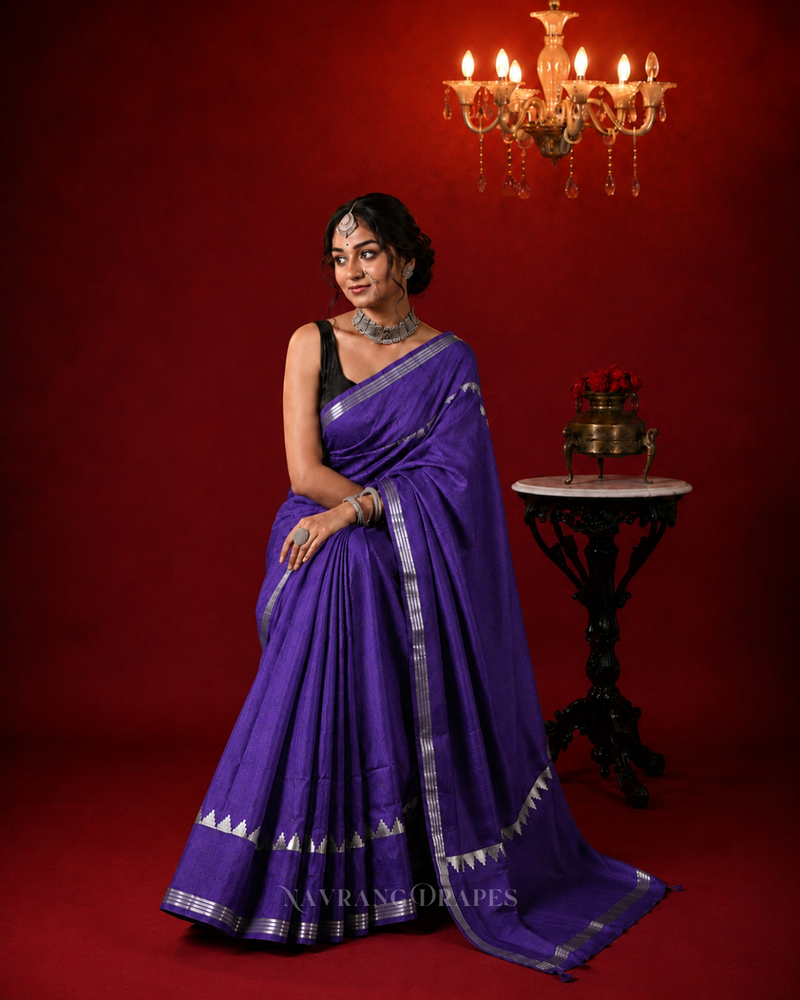 PURPLE KALYANI SILK