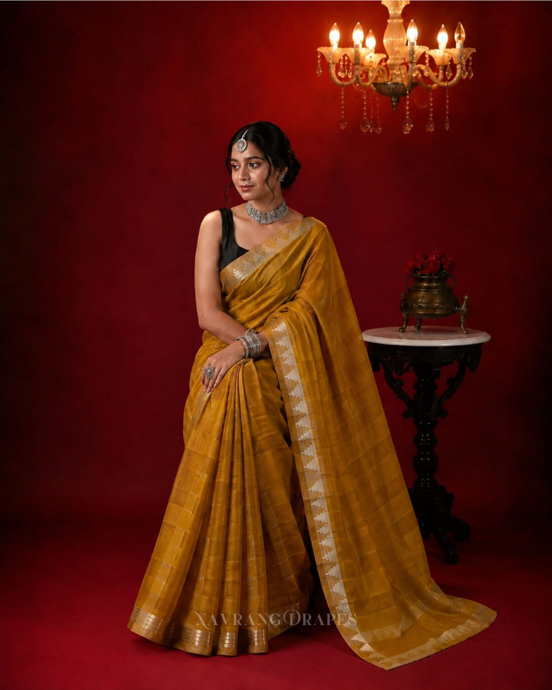 YELLOW KALYANI SILK