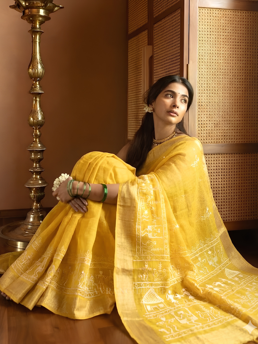 THE VARLI ART SAREE | YELLOW
