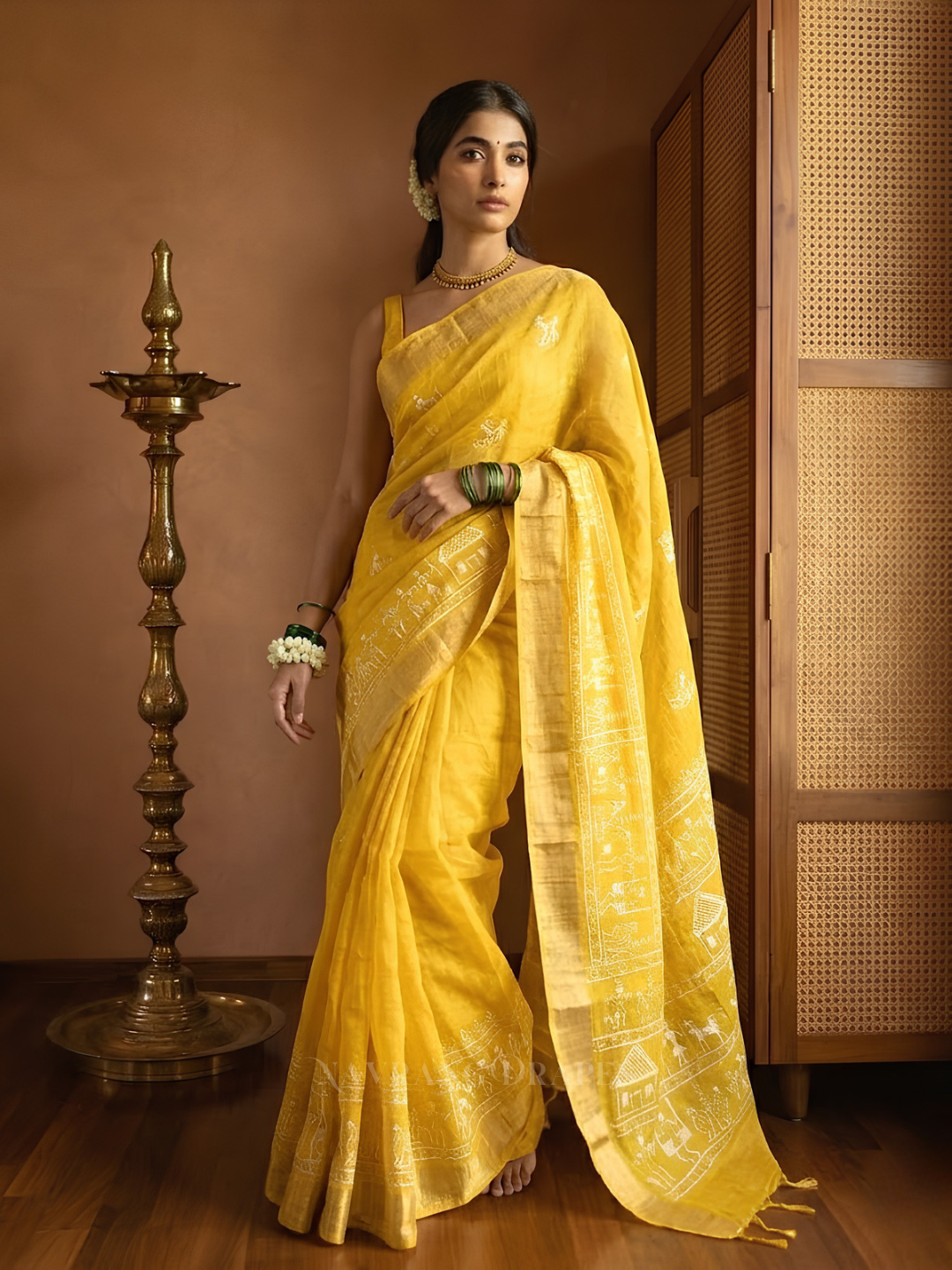 THE VARLI ART SAREE | YELLOW