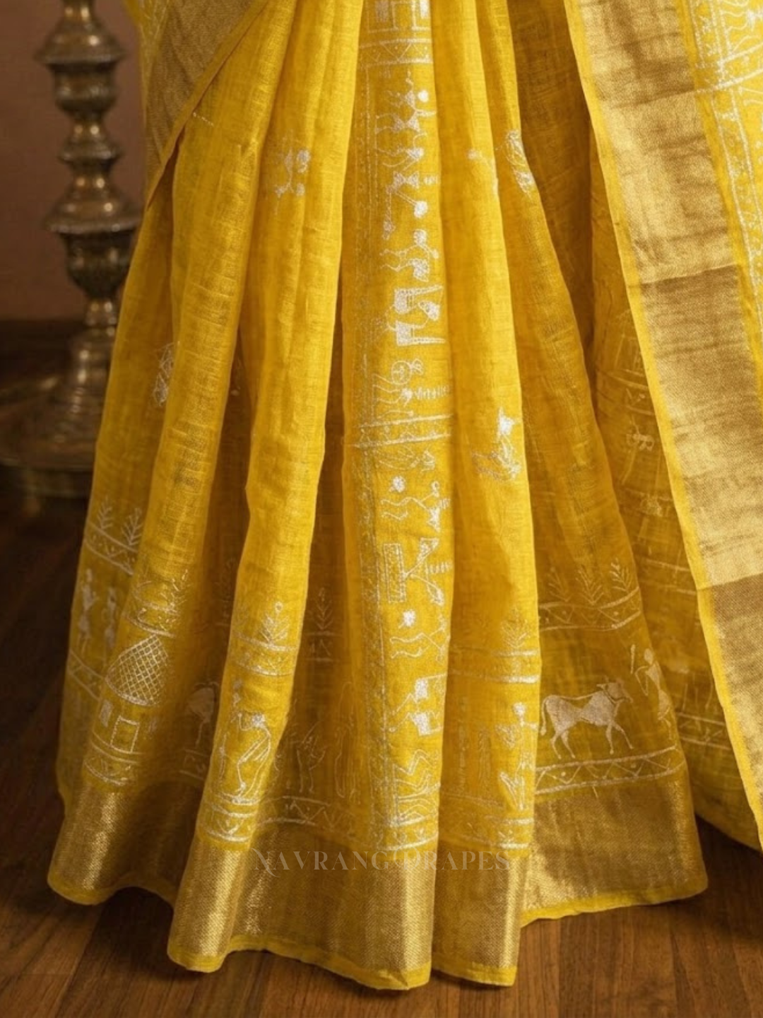 THE VARLI ART SAREE | YELLOW