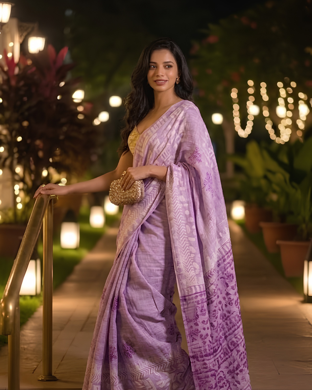 Royal Plum – Vegan Silk Saree