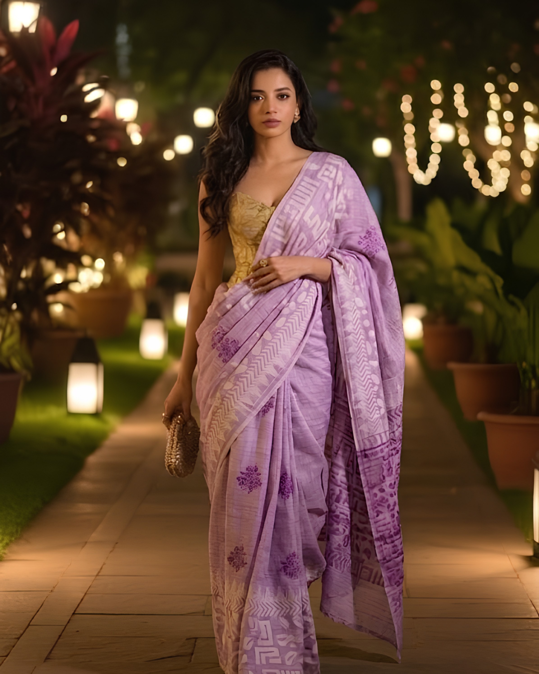 Royal Plum – Vegan Silk Saree