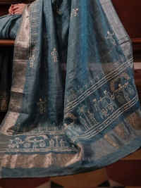 THE VARLI ART SAREE | BLUE
