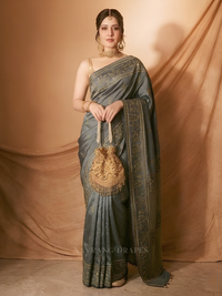 THE VARLI ART SAREE | DARK GREEN
