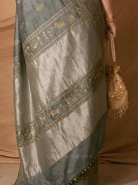 THE VARLI ART SAREE | DARK GREEN