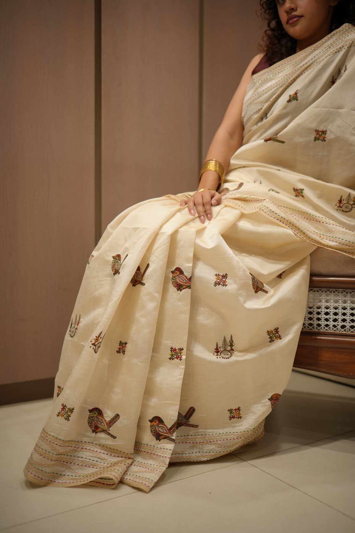 Maharaja Motifs Saree | Bird
