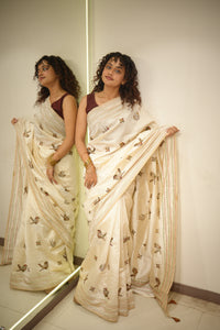 Maharaja Motifs Saree | Bird