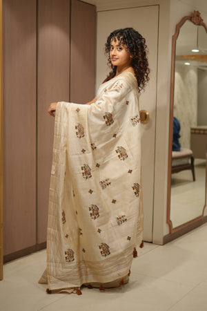 Maharaja Motifs Saree | Gajraj (Elephant)