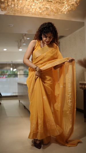 THE VARLI ART SAREE | YELLOW